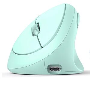 Ergonomic Wireless Mouse in Mint Green (A256)